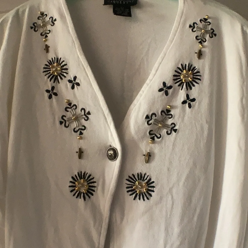 Vintage Carole Little lightweight jacket - Picture 2 of 5